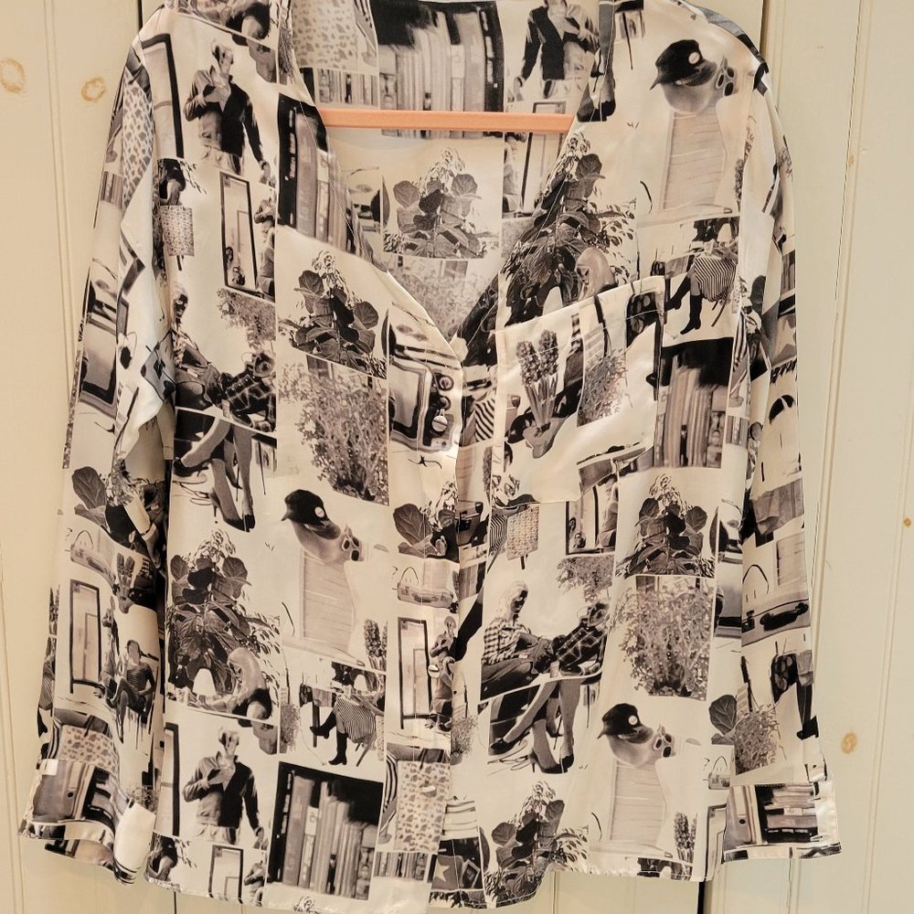 ZARA Photoprint Blouse